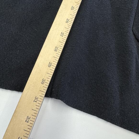 J Jill Cardigan Sweater Womens Medium Black Long Open Front Pocket Cotton Blend - Picture 7 of 8